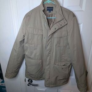 Banana Republic Factory men's tan quilted utility jacket size medium